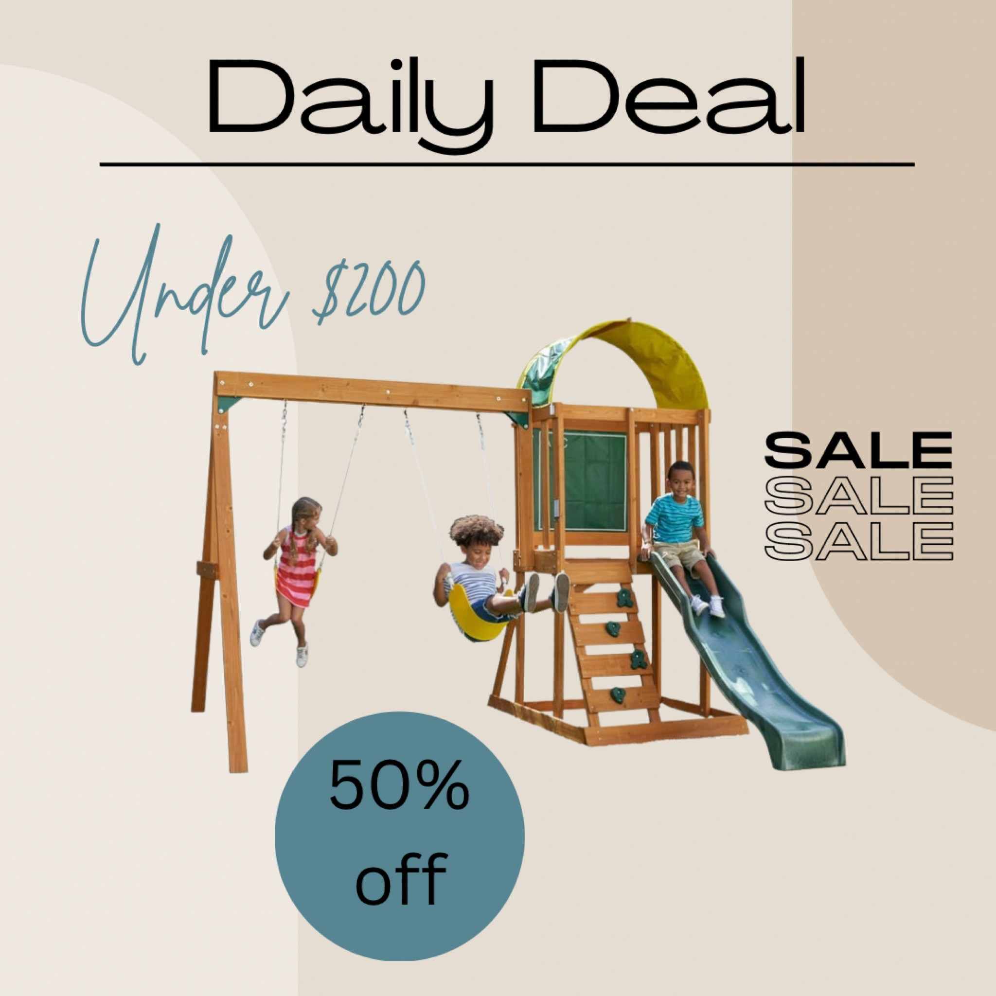 ✨Kid Kraft Swing Set✨

50% off!! Under $200!

#dailydeal #sale #swingset #walmartfind 

#LTKfamily #LTKkids #LTKsalealert