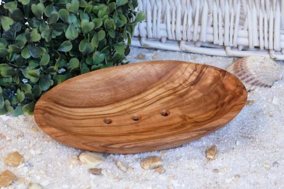 Soap dish oval (big) made of olive wood | Etsy (CAD)