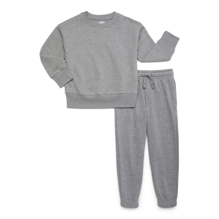 Athletic Works Boys Fleece Sweatshirt & Sweatpants Set, 2-Piece, Sizes 4-18 & Husky | Walmart (US)