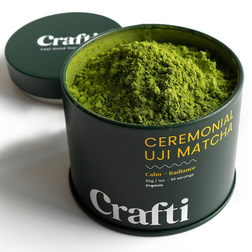 Crafti Ceremonial Grade Organic Matcha Powder (30g/1oz), Sugar-Free Daily Matcha Green Tea from K... | Amazon (US)