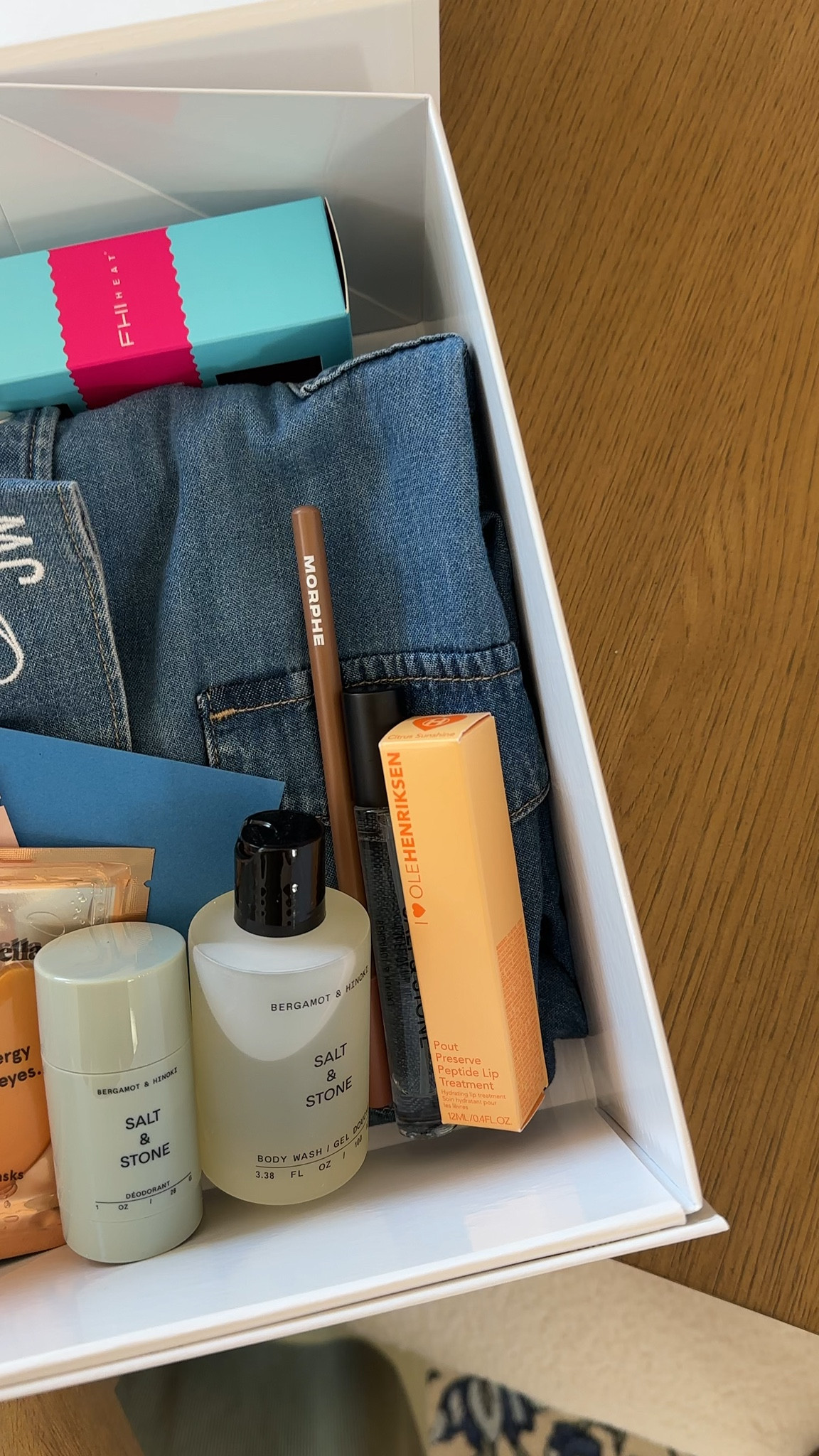 Bridesmaids proposal boxes! I’m so excited to finally share these and I had such a good time making them. I did custom embroidered Levi’s denim shirts, Morphe lip liner, olehenriksen pout preserve peptide lip treatment, salt and stone travel size of the deodorant perfume and body wash, and a mini FHI heat unbrush  @Macys @saltandstone @morphe 

#LTKstorytime #LTKBeauty #LTKWedding