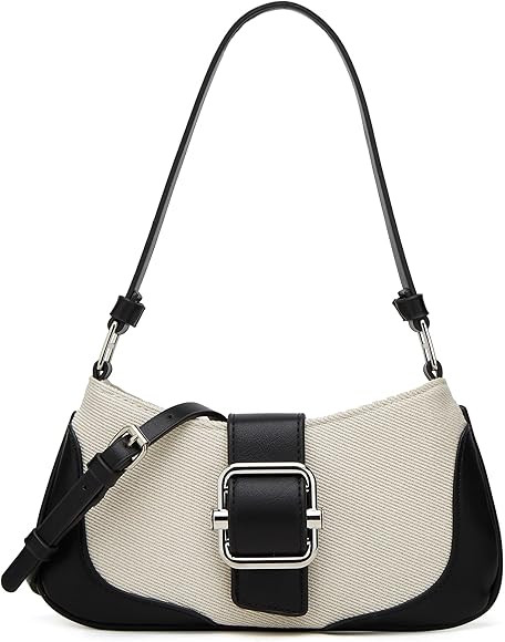 Crossbody Shoulder Bag for Women Chic Hobo Tote Handbag Mini Clutch Purse PU Leather Messenger Ba... | Amazon (US)
