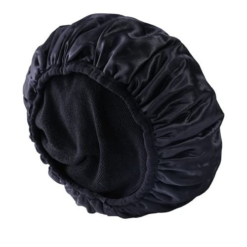 Aquior Shower Cap,Extra Large Triple Layer Bathing Cap with Dry Hair Function for Women Microfiber T | Amazon (US)