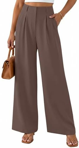 NIMIN Wide Leg Dress Pants for Women 2026 High Waisted Trousers Pants Trendy Business Casual Work... | Amazon (US)