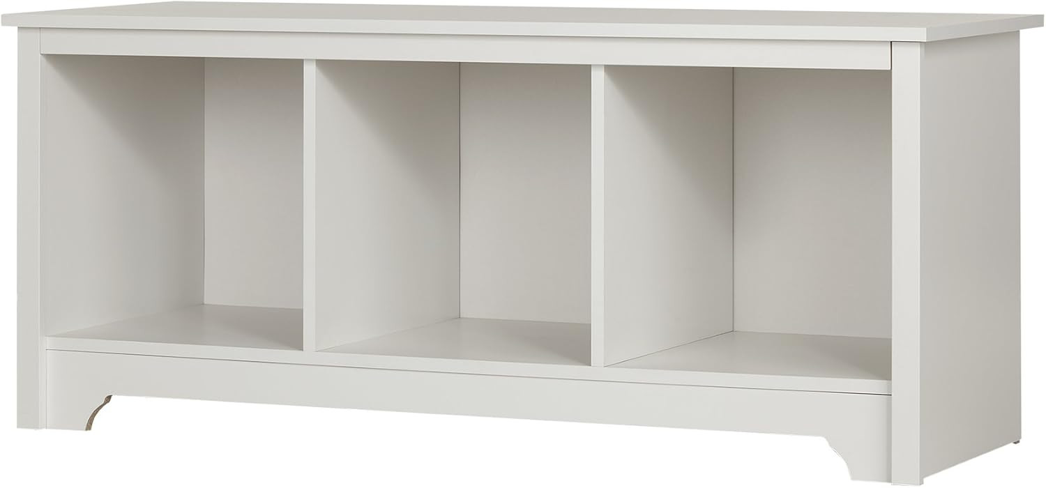 South Shore Vito Cubby Storage Bench, Pure White | Amazon (US)