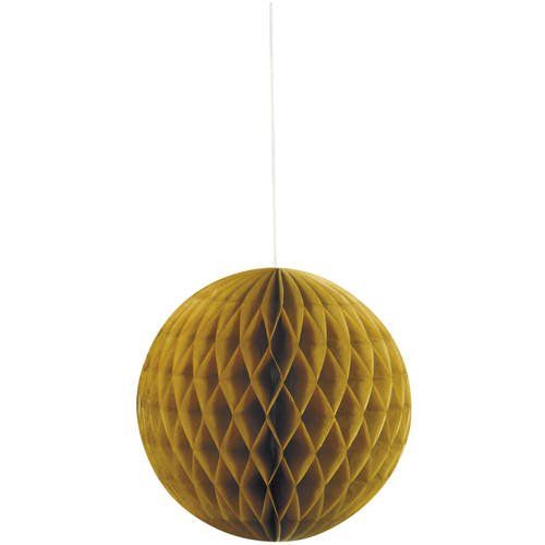 Tissue Paper Honeycomb Ball, 8 in, Gold, 1ct - Walmart.com | Walmart (US)