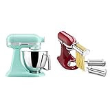 Kitchenaid Artisan Mini Plus 3.5-Qt. Tilt-Head Stand Mixer with Flex Edge Beater and 3-Piece Pasta R | Amazon (US)