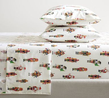 Nutcracker Percale Sheet Set | Pottery Barn (US)