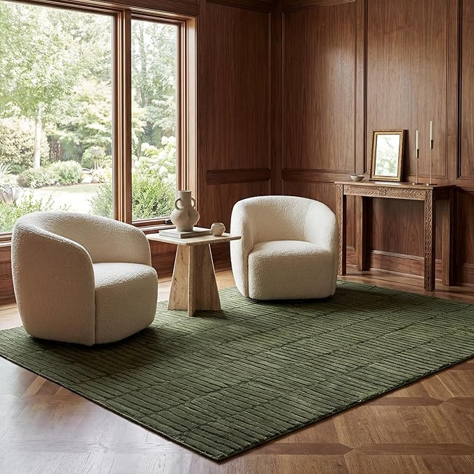 nuLOOM Kailani Green, 5' x 8', Geometric, Soft and Cozy, High Traffic, Stain Resistant, Easy Clea... | Amazon (US)