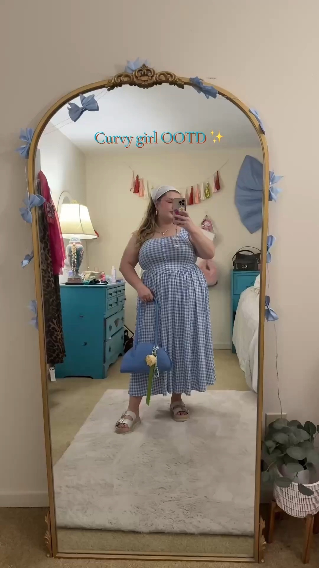 I feel like I'm ready for a euro summer trip in this dress lol • curvy plus size girlie OOTD • plus size summer sun dress • im a size 16 wearing a 2x in this gingham midi dress • this dress is also perfect for Mother’s Day or a Mother’s Day gift! 

#LTKootd #LTKMothersDay #LTKPlusSize