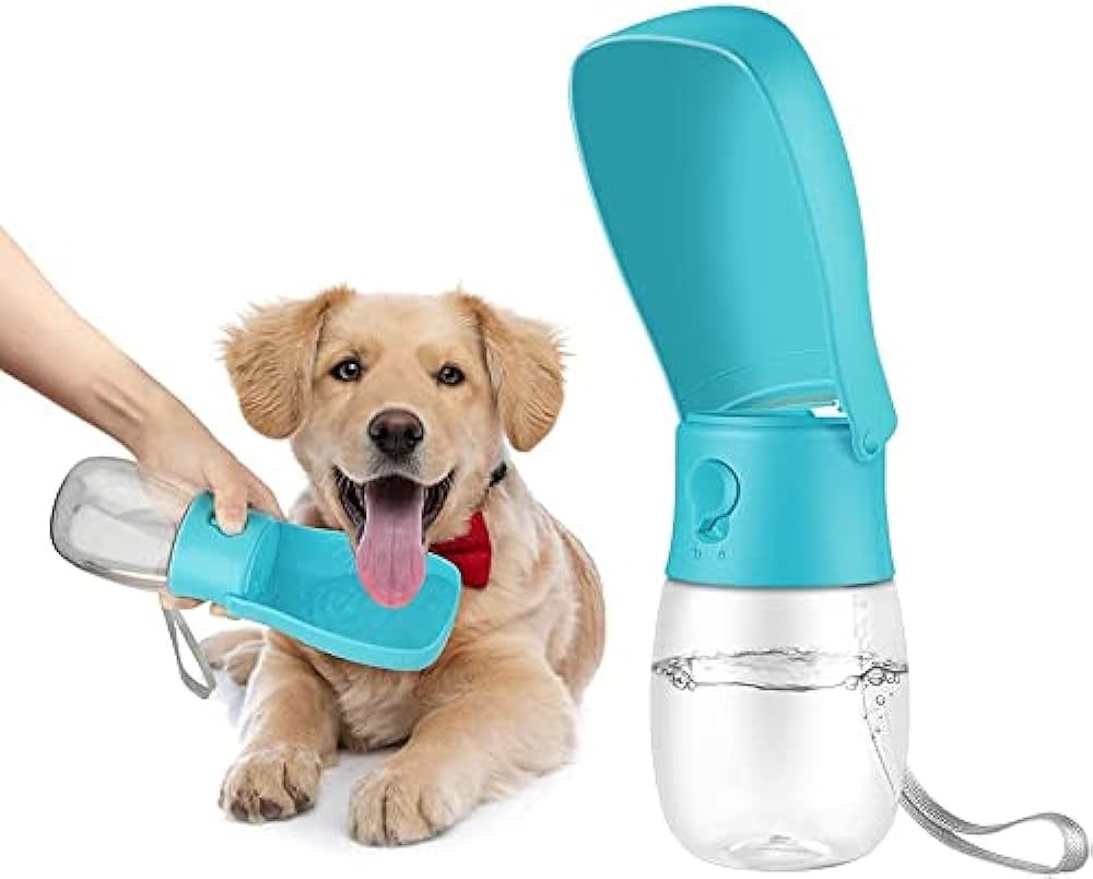 Dog Water Bottle Portable Pet Travel Bowl Foldable Dispenser for Walking Hiking, Puppy Accessorie... | Amazon (US)