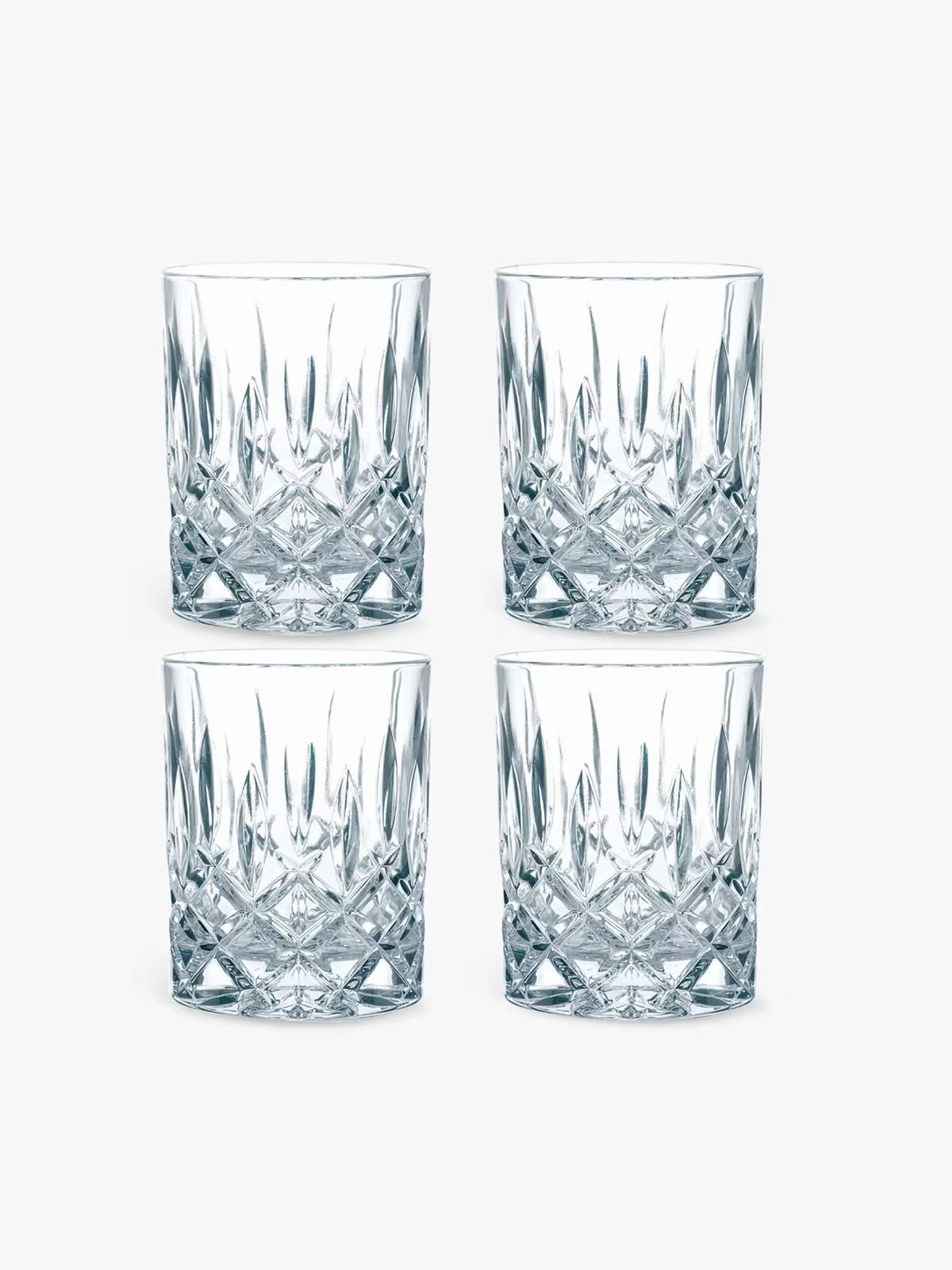 Nachtmann Noblesse Cut Crystal Glass Tumblers, Set of 4, 295ml, Clear | John Lewis (UK)
