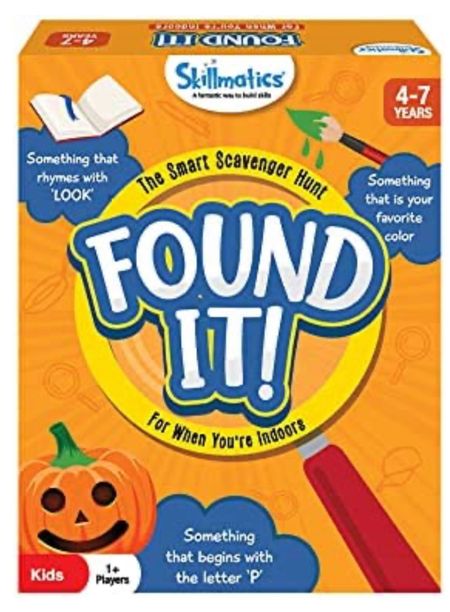 Colton LOVES this game! It’s a fun scavenger hunt you can send you little ones on during those rainy days or anytime you need to get some work done!
