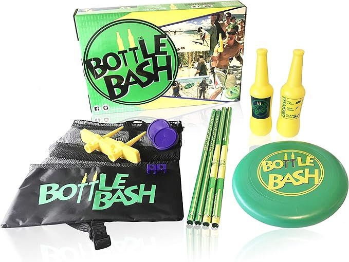 Amazon.com: Bottle Bash Outdoor Flying Disc Game Set – Disc Toss Game for Family, Adult & Kids,... | Amazon (US)