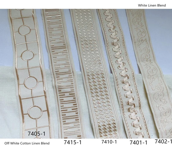 Cream Ivory Color Decorative Fabric Trim for Curtains Greek | Etsy | Etsy (US)