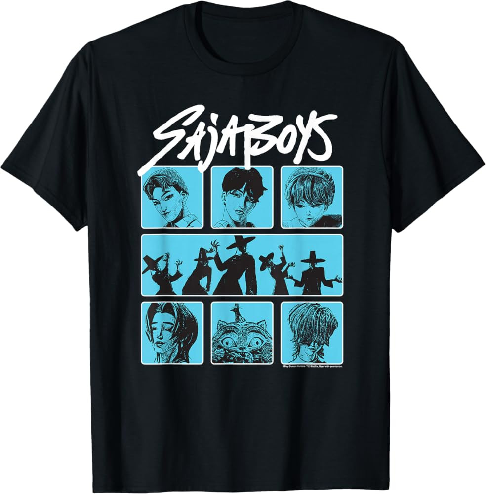 Halloween Saja Boys Demon Group Poster T-Shirt | Amazon (US)