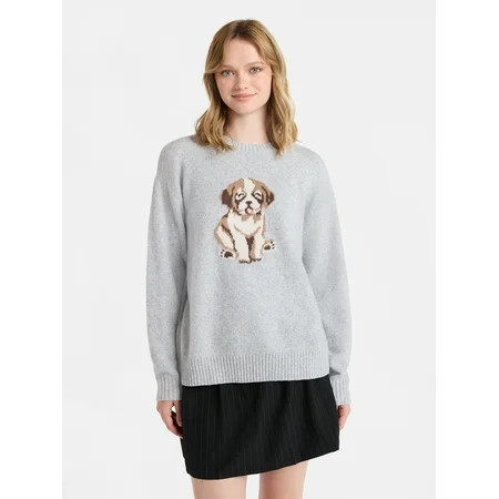 No Boundaries Fashion Icon Sweater, Midweight, Women's | Walmart (US)