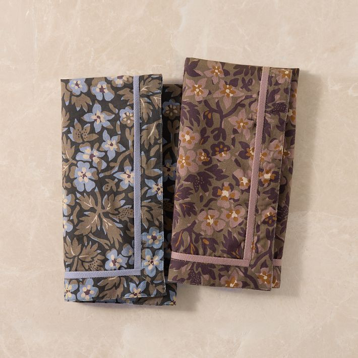 Blake Floral Cotton Napkin Sets | West Elm (US)