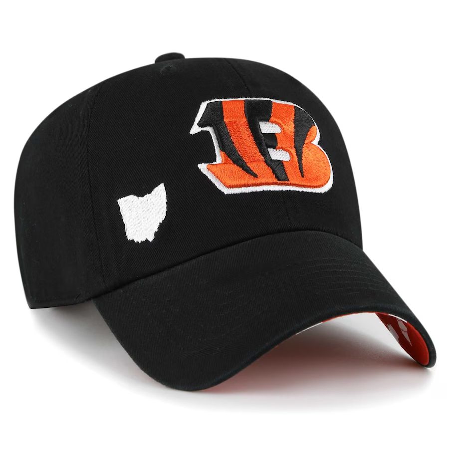 Cincinnati Bengals '47 Women's Confetti Icon Clean Up Adjustable Hat - Black | Lids