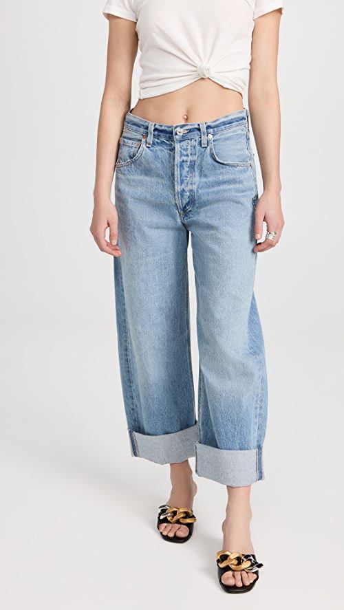 Ayla Baggy Cuffed Crop Jeans | Shopbop