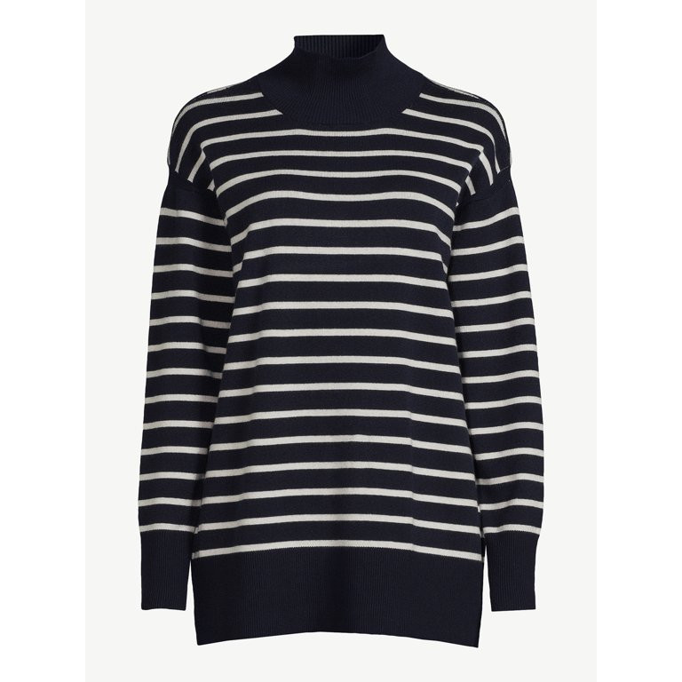Free Assembly Women's Turtleneck Sweater, Midweight, Sizes XS-XXXL | Walmart (US)