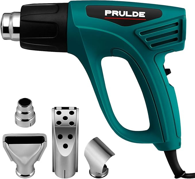 Heat Gun Dual Temperature Settings, PRULDE N2190 1500W Hot Air Gun 800°F - 1112°F, Overload Pro... | Amazon (US)