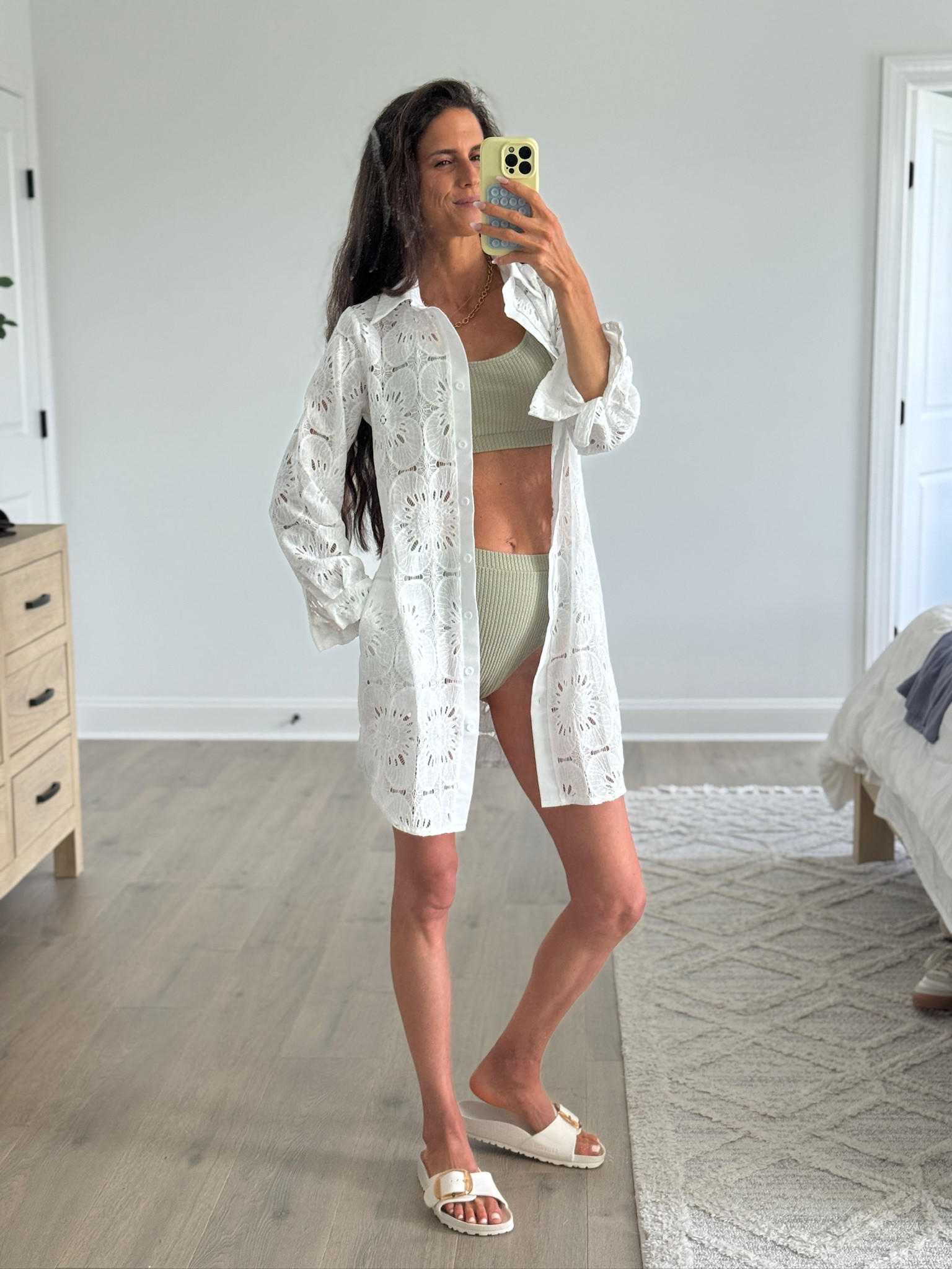 Found the perfect swim coverup for summer. The airy fabric keeps it comfortable in the heat, and the classic white eyelet design gives it that timeless coastal look.

#LTKSeasonal #LTKmomlife #LTKgrwm