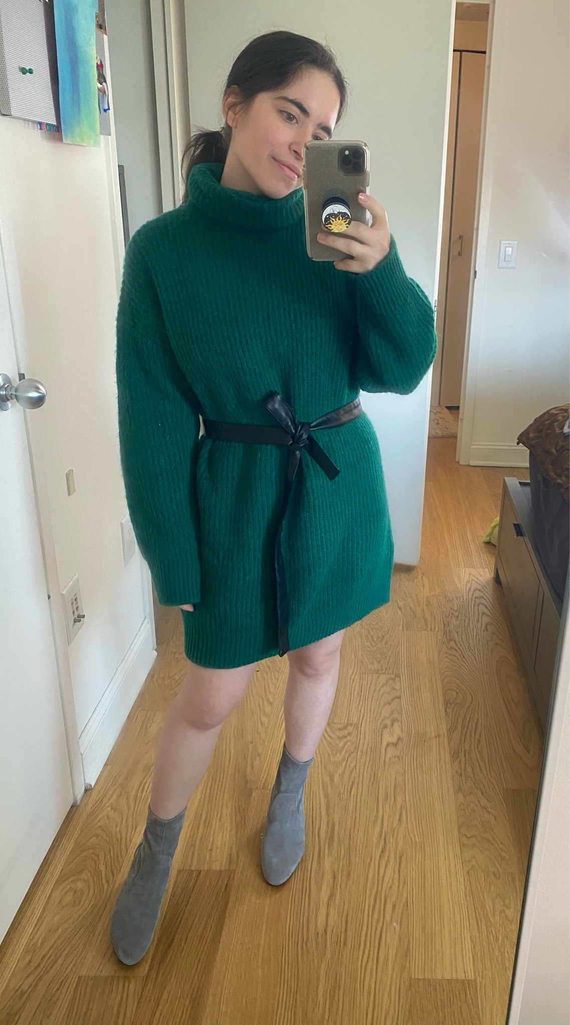 The best part about this sweater dress? It isn’t itchy!! 😮 🙌🏻 🙏 … sorry the belt is my own from an old pair of faux leather shorts — but don’t worry I’ll link something similar for sure. I’m wearing a size XS. The booties are a wide fit and are TTS. 💚
•
•

Little black dress, White dress, holiday dress, Floral print dress, florals, Pink dress, purple dress, little black dress, black party dress, Blue dress, cobalt dress, blue mini dress, puff sleeves, Navy dress, beach dress, swim coverup, spring outfit, spring nights, spring prints, Petals, red, white gown, wedding guest dresses, strapless outfits, stunning dresses, jaw dropping designs, rosy, florals, spaghetti straps, fall evenings, black dress, sun dress, mini dress 

#LTKSaleAlert #LTKWorkwear #LTKFindsUnder50