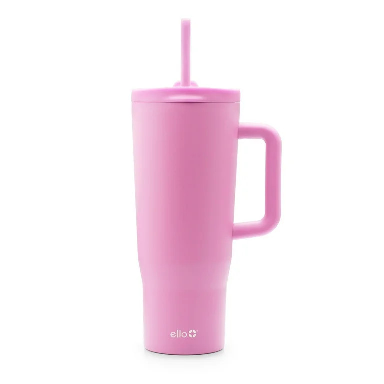 Ello Ultra Clean 40 oz Stainless Steel Tumbler with Handle, Pink | Walmart (US)