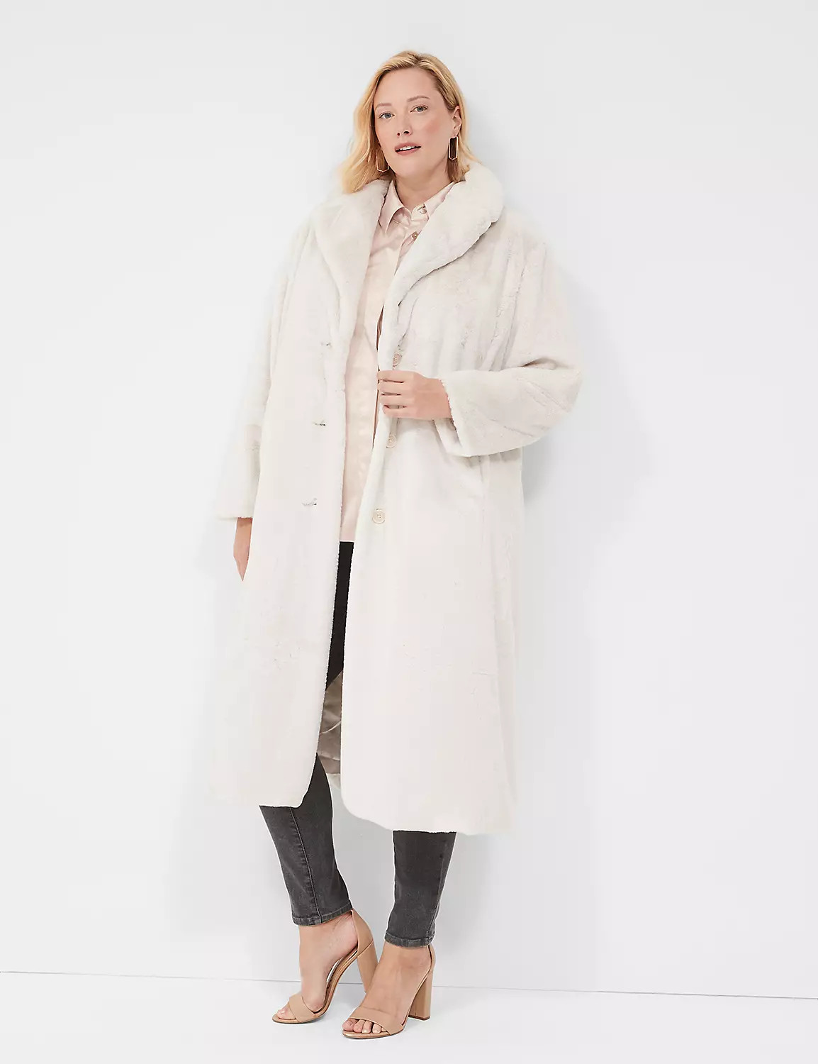 Faux-Fur Long Coat | LaneBryant | Lane Bryant (US)