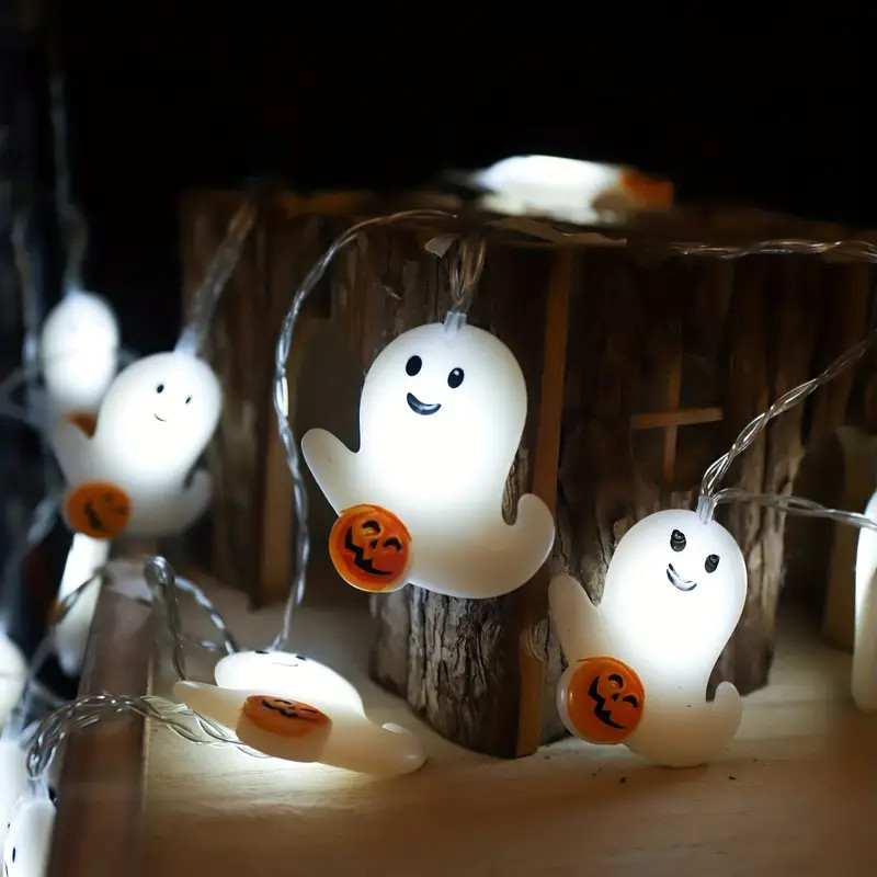 1pc, Cute Pumpkin Ghost LED Atmosphere Light String, Home Decor, Bedroom Decor, Indoor Decor, Chr... | Temu Affiliate Program