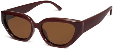 SOJOS Trendy Cute Cat Eye Polarized Sunglasses for Women Fashion Cateye Womens Sunnies SJ2237 | Amazon (US)