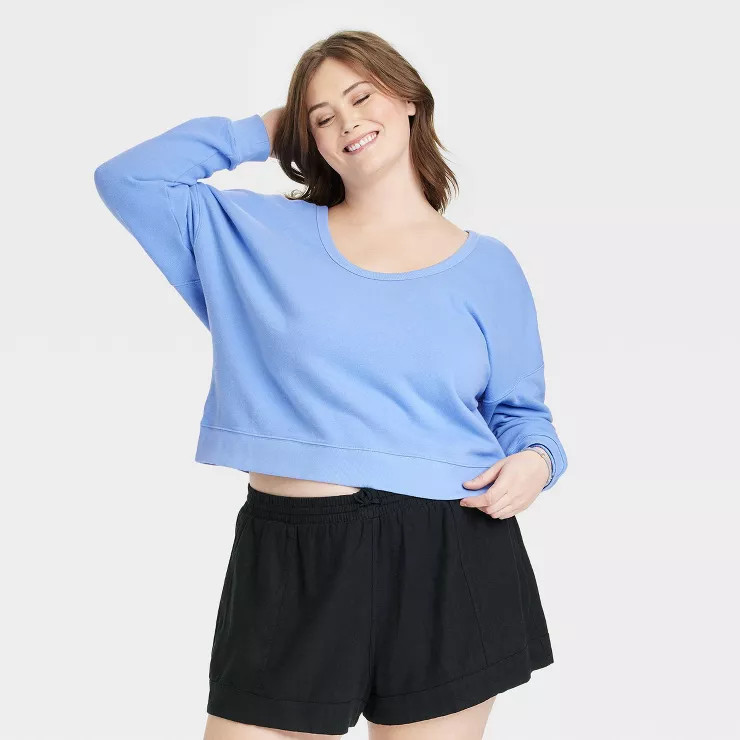 Women's French Terry Scoop Sweatshirt - Universal Thread™ | Target
