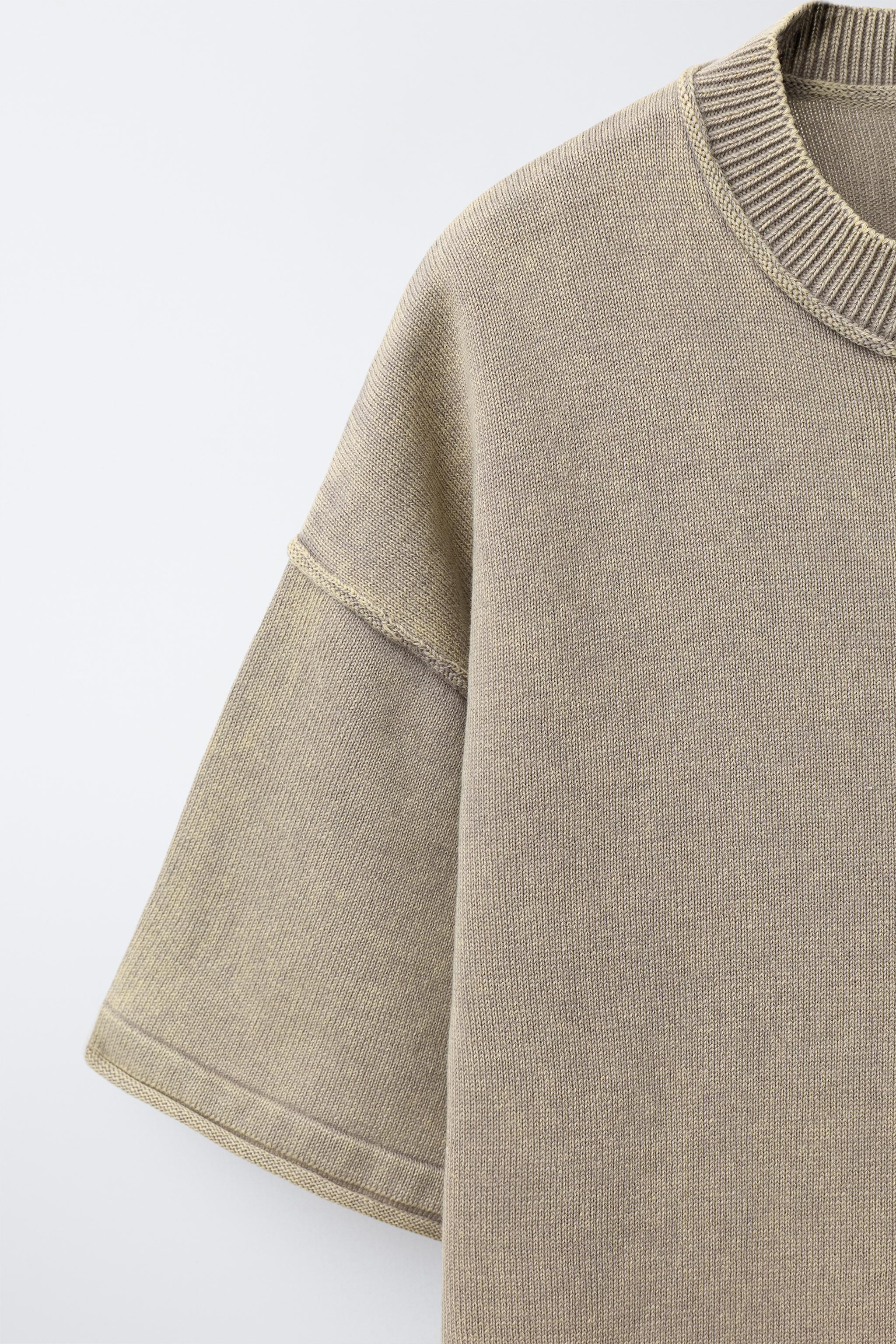 TEXT KNIT T-SHIRT | Zara US