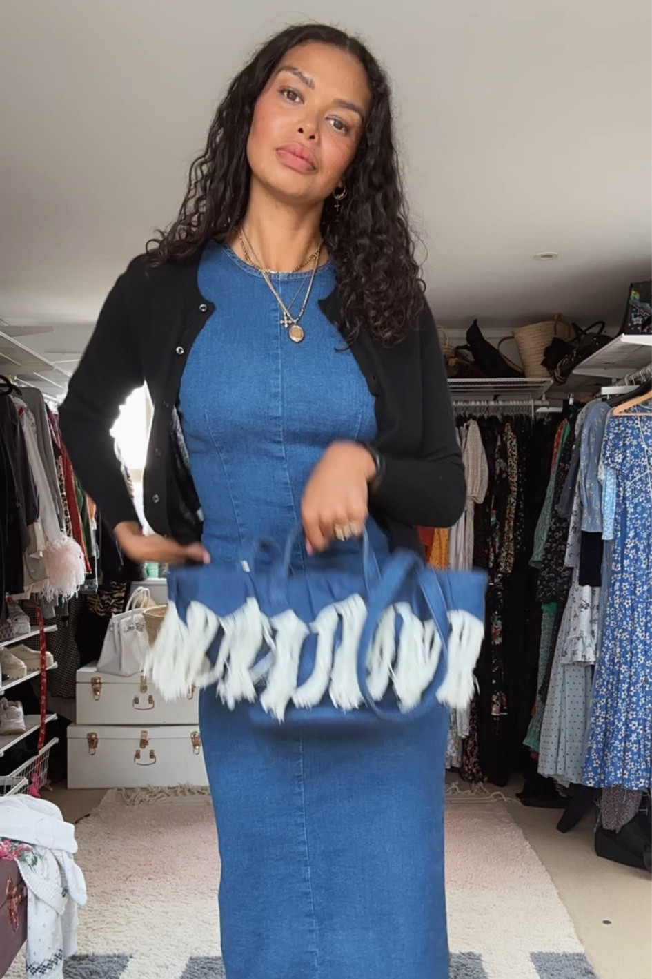 Double denim of dreams with this fringed bag and denim maxi dress 

#LTKeurope #LTKSeasonal #LTKunder100