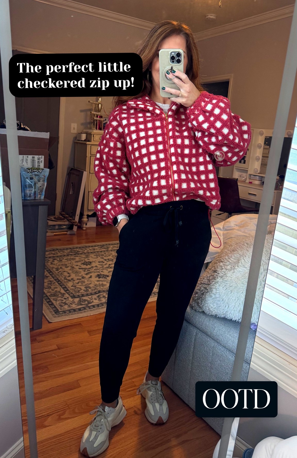 Currently living in this cropped sherpa 😍🤍
This plaid teddy jacket is SO soft, warm, and the perfect throw-on piece for errands, coffee runs, or layering over leggings. The cropped fit makes it super flattering (no bulky vibes 🙌) and it gives cozy-chic all day long.

Trust me… you’ll grab this one on repeat all season 🤎✨

#LTKStyle #CozyOutfit #SherpaJacket #FallLayers #WinterStyle #CasualChic #PlaidJacket #LTKFinds

#LTKmomlife #LTKootd #LTKWorkwear
