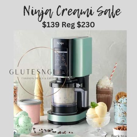 Lowest price I have ever seen on the ninja creami 7 in 1 with 5 extra pints and it ships free. I use mine almost every night it makes the best ice cream, sorbet, açaí bowls, smoothie bowls, frozen yogurt. The perfect addition for summer! 

#LTKFindsUnder100 #LTKSaleAlert #LTKHome