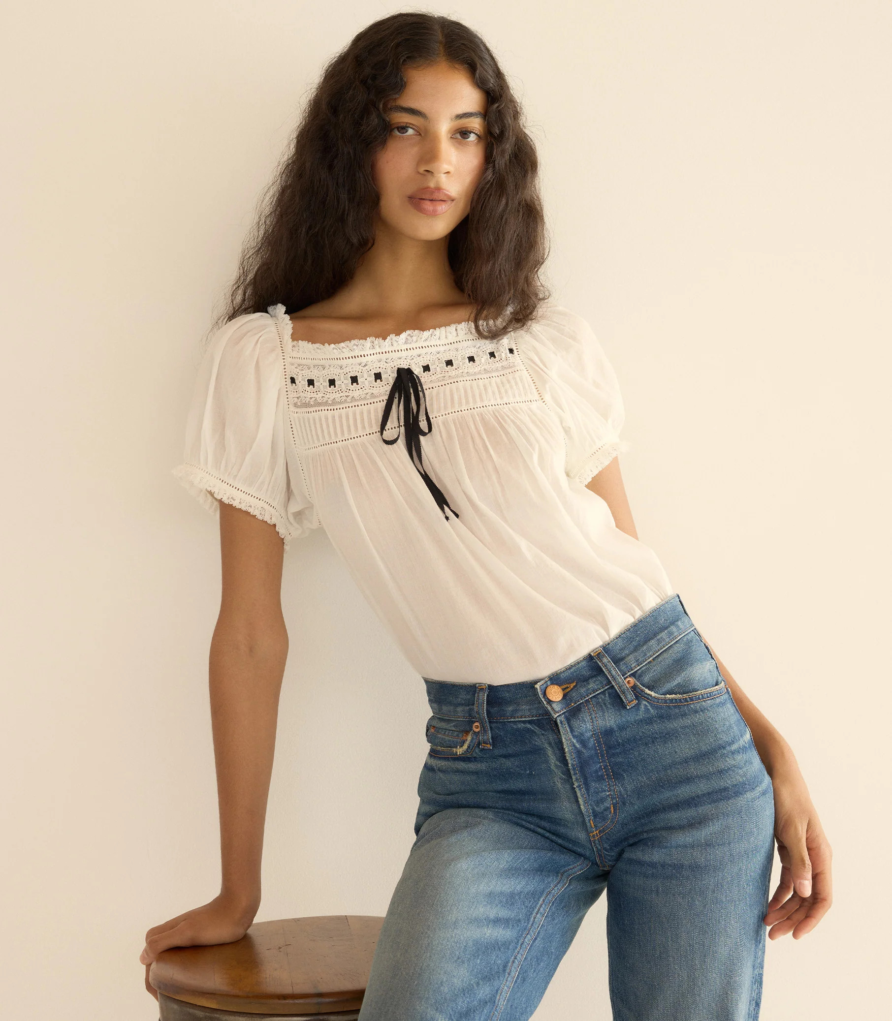 Fleurine Top - Salt | DÔEN | DOEN