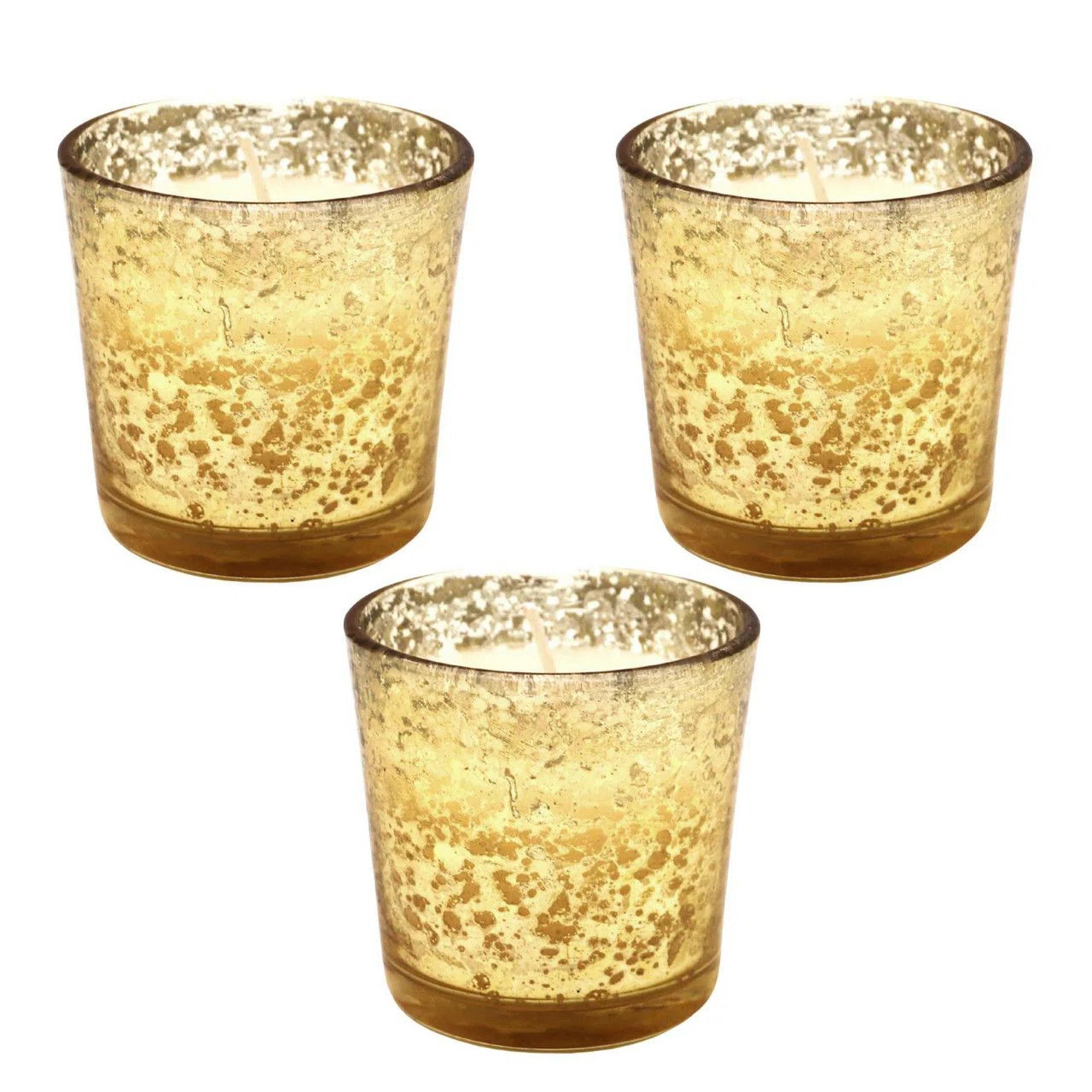 Mercer41 3 Piece Glass Tabletop Votive Holder Set with Candle Included | Wayfair | Wayfair North America