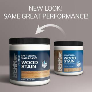 BEHR 8 oz. TIS-510 Golden Oak Transparent Water-Based Fast Drying Interior Wood Stain B451016 | The Home Depot
