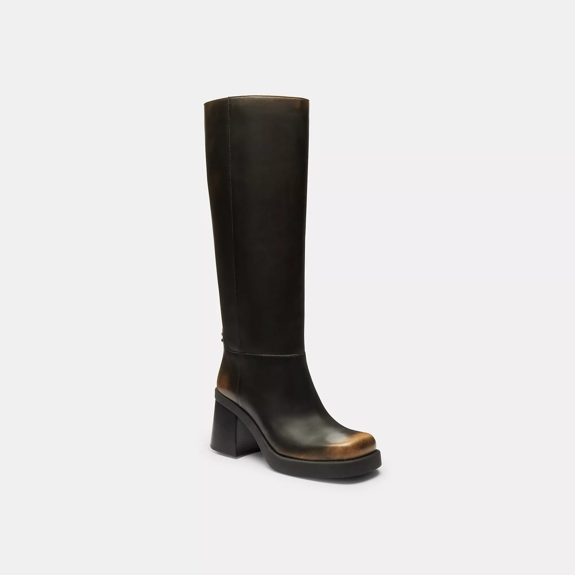 Sculpted C Tall Boot In Loved Leather | Coach (US)