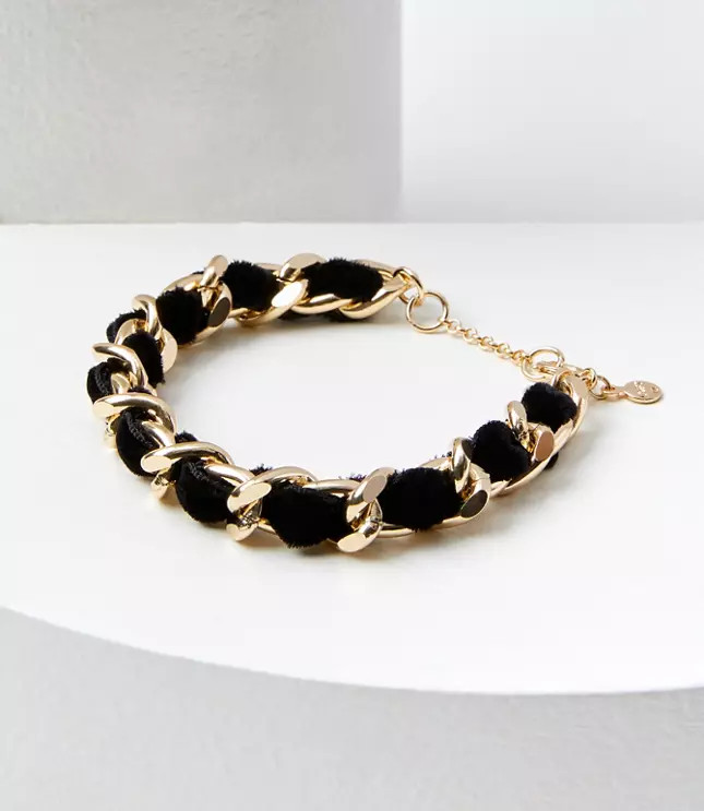 Velvet Threaded Bracelet | LOFT