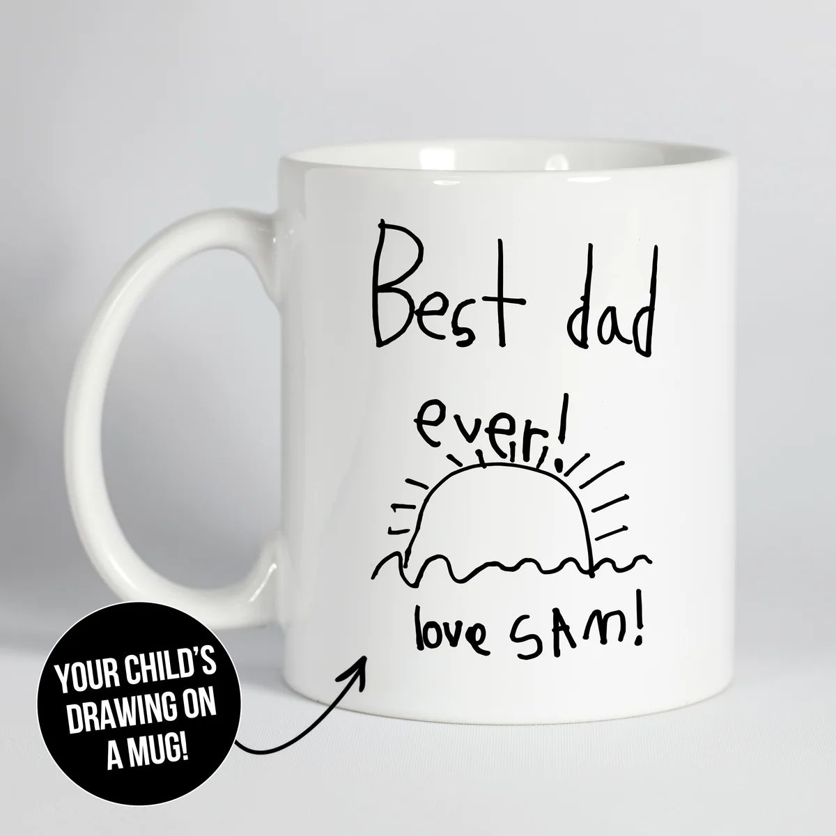 Your Child's Handwritten Note On A Mug | Type League Press