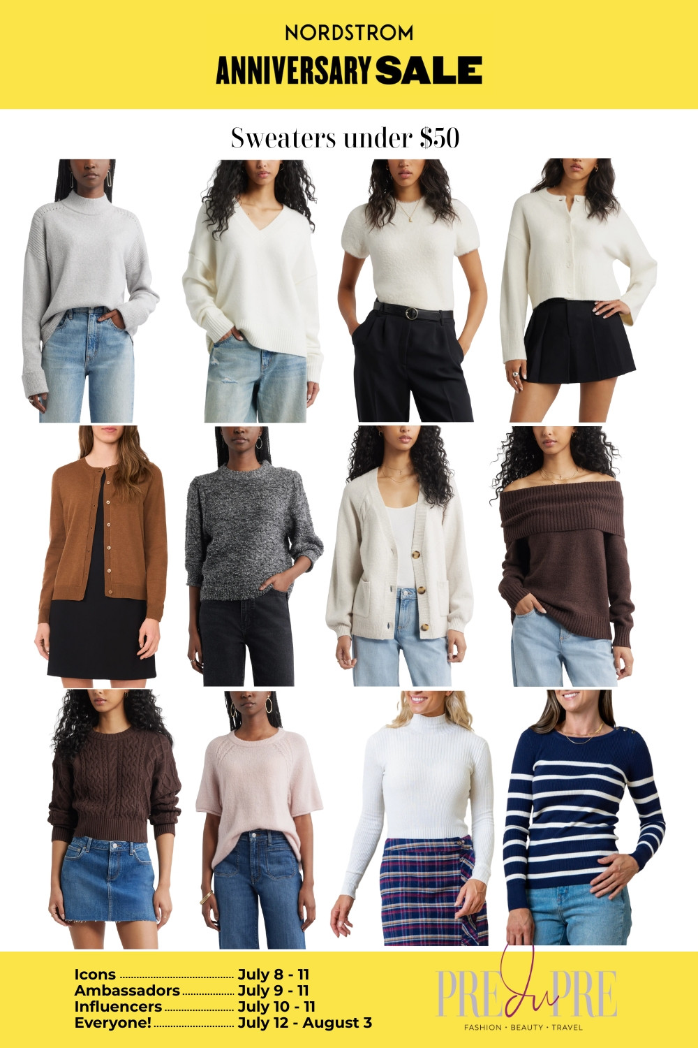  cozy-chic picks under $50! From cable knits and cropped cardigans to off-shoulder styles, these Nordstrom Anniversary Sale sweaters are perfect for layering and lounging. #SweatersUnder50 #LTKFallStyle #NordstromAnniversarySale #CozySeason #PredupreStyle 

 #LTKSeasonal #LTKSaleAlert #LTKFindsUnder50