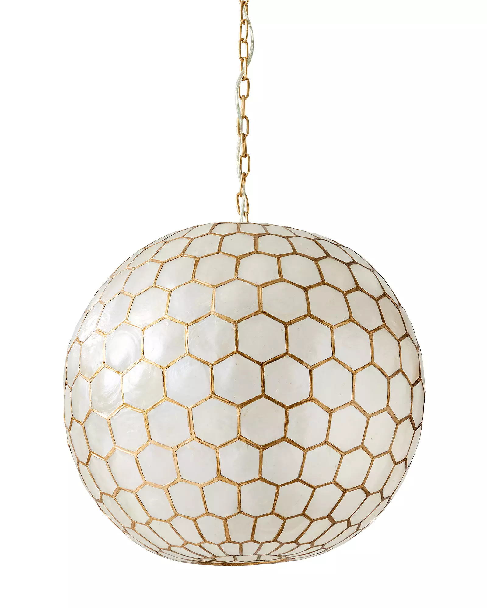 Capiz Honeycomb Pendant | Serena and Lily