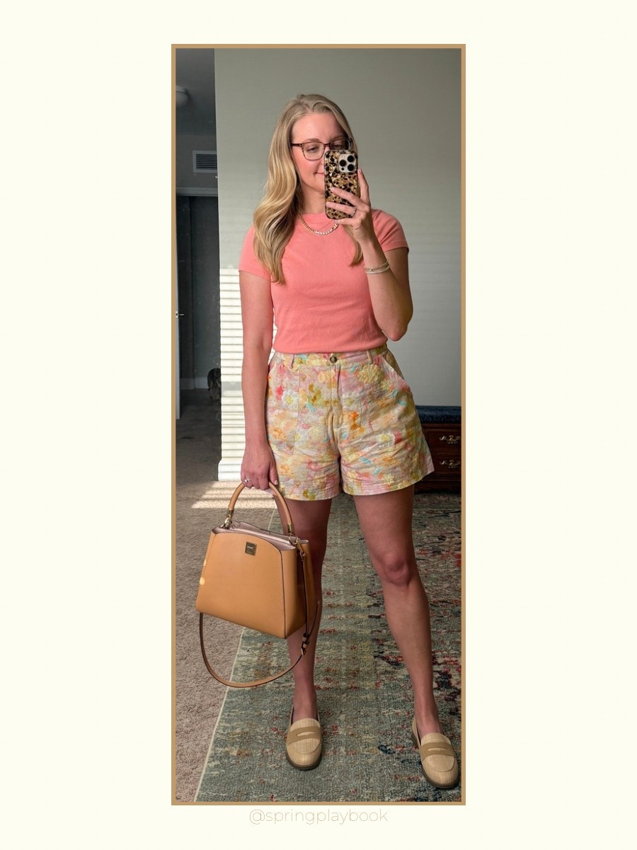 OOTD: as an over 40 SAHM who has errands to run. 

The abstract of these floral shorts is exactly what I look for in a print. My colors, can go with various tops, dress up or dress down, a-line, high waisted, and fully lined! 

Added my Melinda Maria Julien Loves Diamonds necklace for my Cosmopolitan detail. Code SPRINGPLAYBOOK saves you 10%. 

Shirt - small
Shorts - medium
Necklace - 18”
Purse - HOC Honey

#createdcolorful #createdcolorfulspring #hocspring #tcispring #pcaspring #lightspring #warmspring #truespring #brightspring #clearspring #paintboxspring #bluespring #cosmopolitan #cosmiccurator

#LTKSaleAlert #LTKOver40 #LTKFindsUnder50