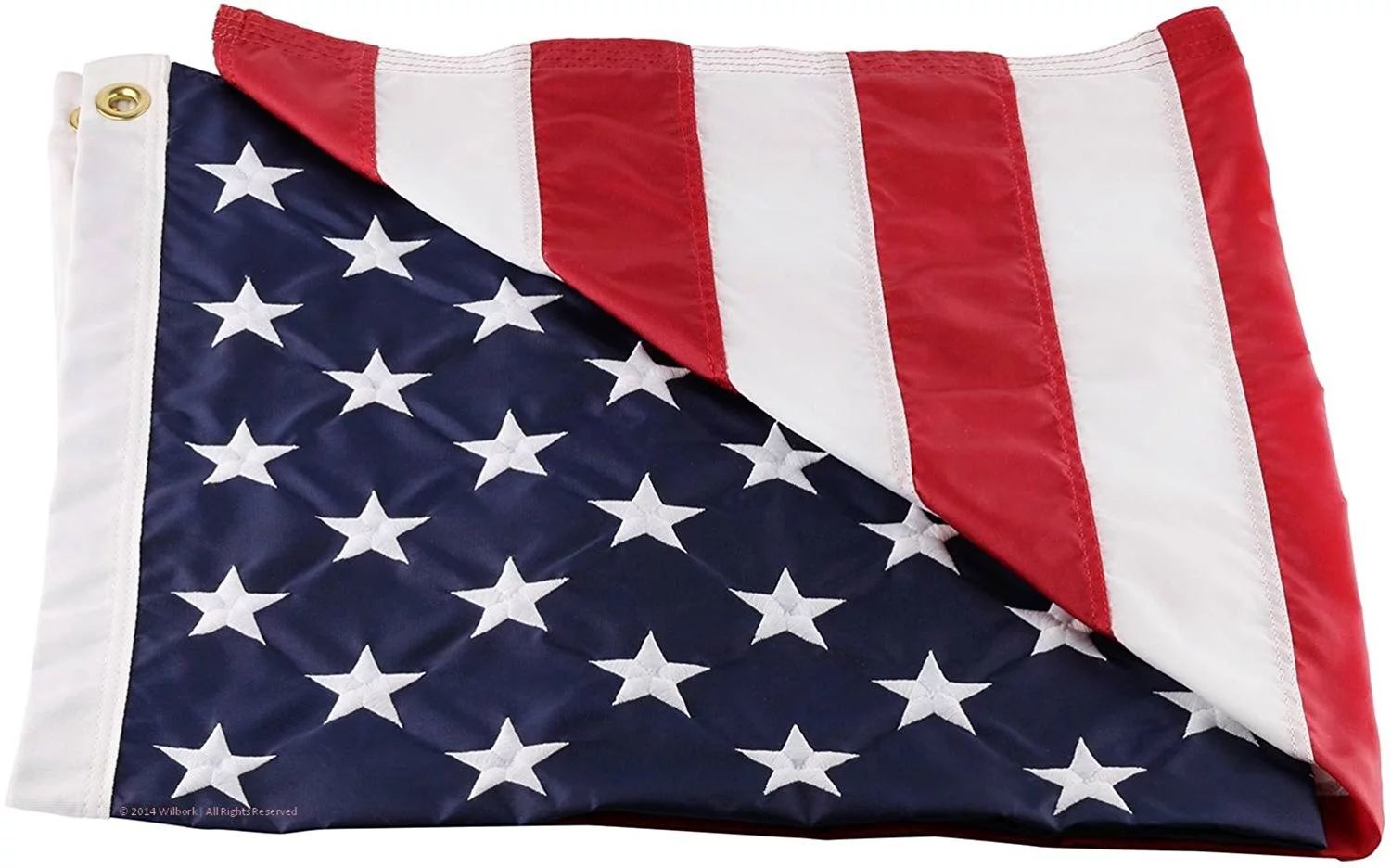 American Flag - Strong Like Americans Made By Americans: 100% Made In USA - Embroidered Stars - S... | Walmart (US)