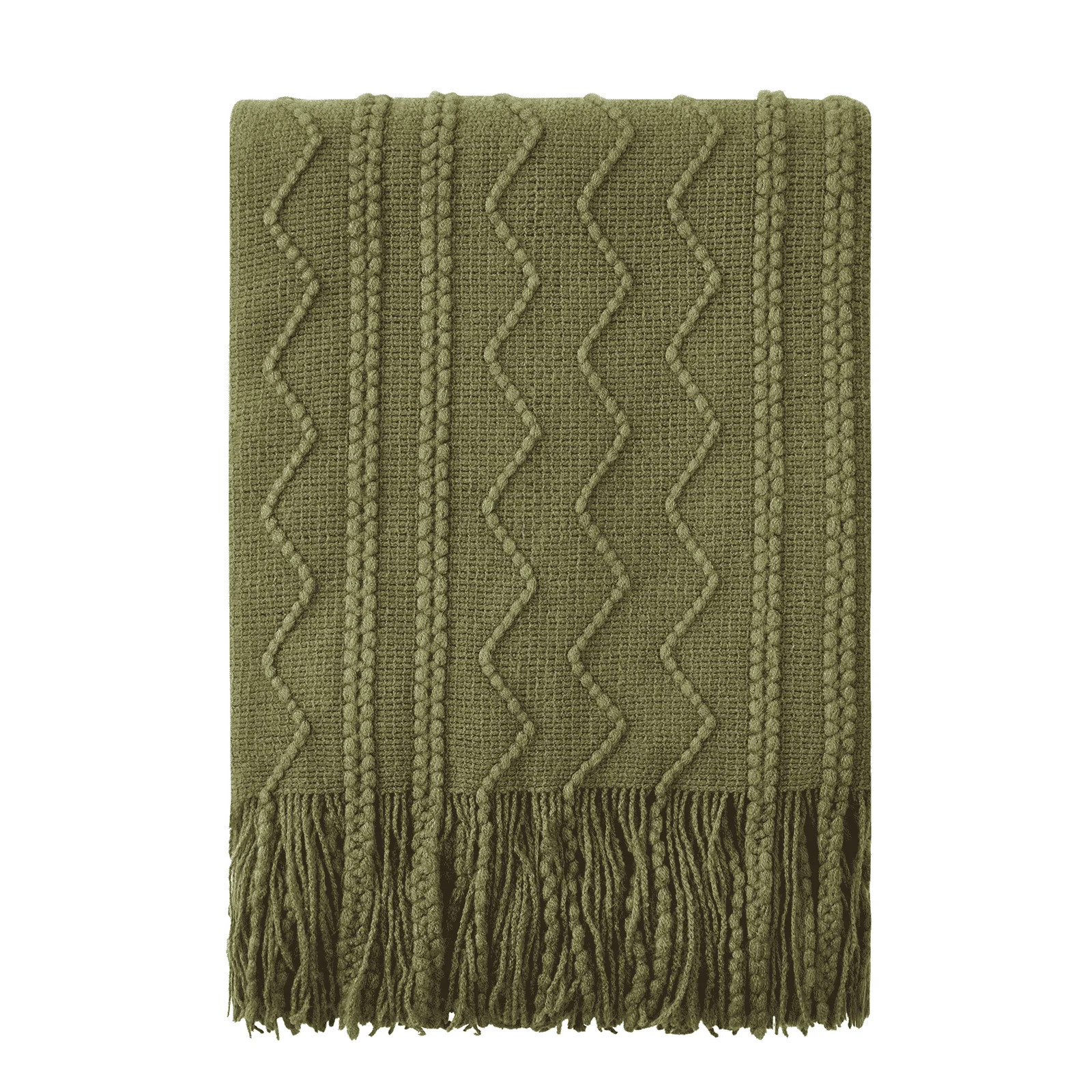 Bourina Rhombus Olive Throw Blanket for Couch, Suitable for Adult, Soft and Lightweight, 50"⨉60... | Walmart (US)