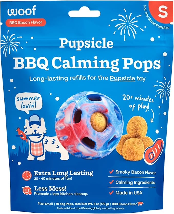 WOOF Refill BBQ Pops & Summer Pupsicle Favorite Distraction Grain-Free Smokey Beef Flavor Lickabl... | Amazon (US)