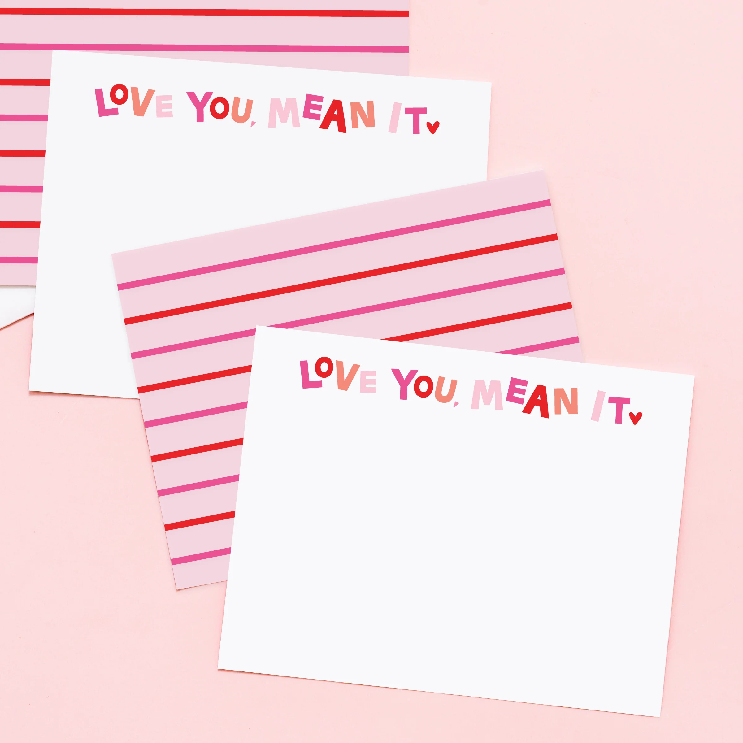 Love You, Mean It Valentine's Stationery | Joy Creative Shop